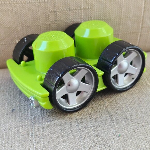 DIG Maxx Action Yellow Truck Green Mega Blocks Car Push Up Toys Lot of 2 - Picture 3 of 11